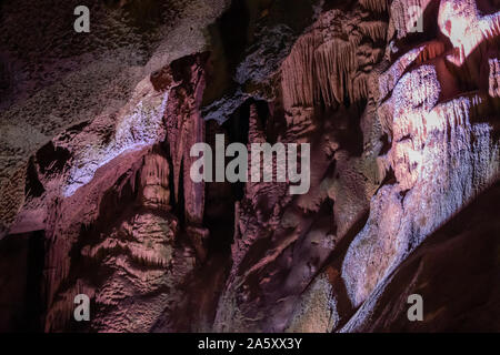 View over Ledenika cave interior, Vratsa, Bulgaria Stock Photo