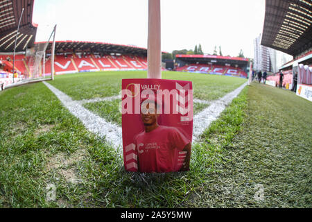19th October 2019, The Valley, London, England; Sky Bet Championship, Charlton Athletic v Derby County :match day Programme at the valley Credit: Phil Westlake/News Images Stock Photo