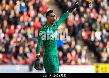 19th October 2019, The Valley, London, England; Sky Bet Championship, Charlton Athletic v Derby County :Kelle Roos (21) of Derby Credit: Phil Westlake/News Images Stock Photo