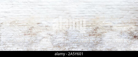 Old white brick wall texture background Stock Photo