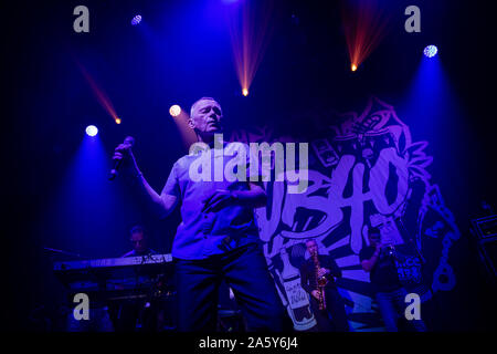 Oslo, Norway. 22nd Oct, 2019. The English band UB40 performs a live concert at Rockefeller in Oslo. Here singer and songwriter Duncan Campbell is seen live on stage. (Photo Credit: Gonzales Photo/Alamy Live News Stock Photo