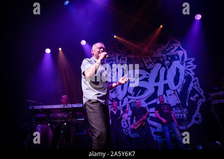 Oslo, Norway. 22nd Oct, 2019. The English band UB40 performs a live concert at Rockefeller in Oslo. Here singer and songwriter Duncan Campbell is seen live on stage. (Photo Credit: Gonzales Photo/Alamy Live News Stock Photo