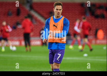 22nd October 2019, Stadium Of Light, Sunderland, England; Sky Bet League 1, Sunderland v Tranmere Rovers : Kieron Morris of Tranmere Rovers Credit: Iam Burn/News Images Stock Photo