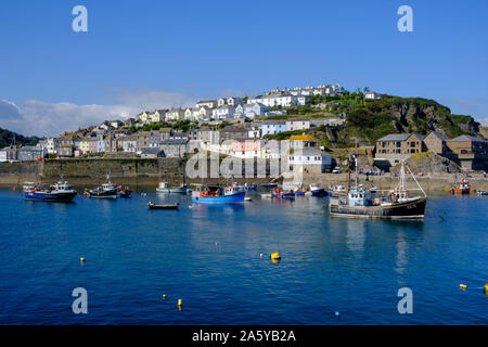 Mevagissey Harbour Mevagissey St Austell Cornwall England Stock Photo