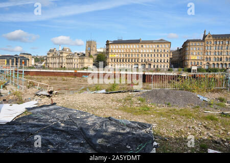 ole in the ground, Forster Square, Bradford Stock Photo