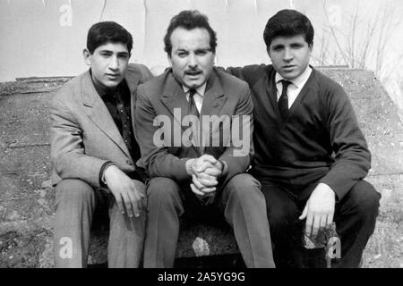 Italy, young migrants from Sicily to northern Italy, 60's Stock Photo