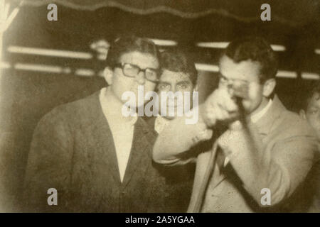 Italy, young migrants from Sicily to northern Italy, 60's Stock Photo