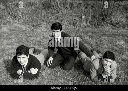 Italy, young migrants from Sicily to northern Italy, 60's Stock Photo