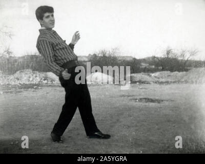 Italy, young migrants from Sicily to northern Italy, 60's Stock Photo