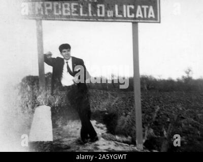 Italy, young migrants from Sicily to northern Italy, 60's Stock Photo