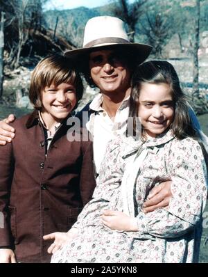 Little House on the Prairie  TV Series 1974 - 1983 USA Director : Michael Landon Jason Bateman, Michael Landon, Missy Francis Stock Photo