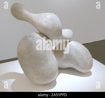 Plaster sculpture titled 'Human Concretion' by Jean Arp or Hans Arp (1886-1966) German-French, or Alsatian, sculptor, painter, poet and abstract artist. Dated 1933 Stock Photo