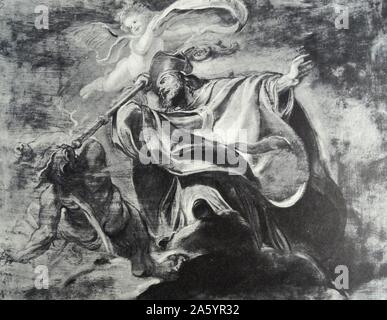 St. Gregory of Nazianzus, 1620-21; oil on panel by Peter Paul Rubens (1577–1640) Stock Photo
