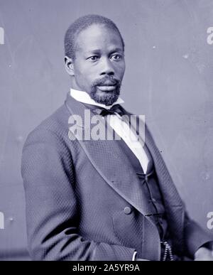Photographic print of Congressmen Jeremiah Haralson (1846-1916) among the first ten African-American Congressmen in the United States. Dated 1878 Stock Photo