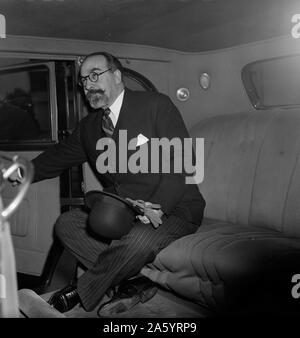 Spanish Ambassador Fernando De Los Rios 1936, after a call with President Roosevelt, Stock Photo