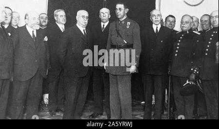 Don Emilio Mola y Vidal, 1st Duke of Mola, Grandee of Spain (June 9, 1887 – June 3, 1937) was a Spanish Nationalist commander during the Spanish Civil War. He was a veteran of the African wars where he rose to prominence serving with the Regulares Indígenas. He led the military uprising that culminated in the Spanish Civil War. Stock Photo