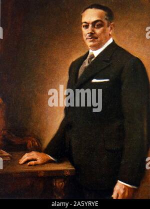 Portrait of Diego Martínez Barrio (1883 – 1962) Spanish politician during the Second Spanish Republic. Prime Minister of Spain 1933 and 1936. he was interim President of the Second Spanish Republic from 7 April to 10 of May. Stock Photo