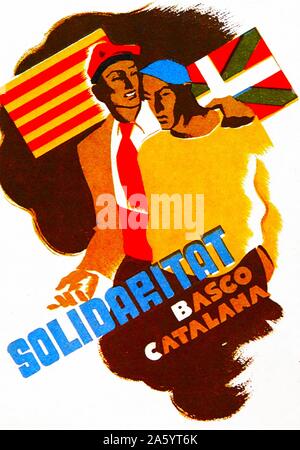GUERRA CIVIL ESPAÑOLA (1936-1939). CARTEL PROPAGANDISTICO sobre la guerra  Stock Photo - Alamy