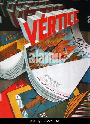 Advert for 'vertice' a Fascist Falange publication, during the Spanish Civil War Stock Photo