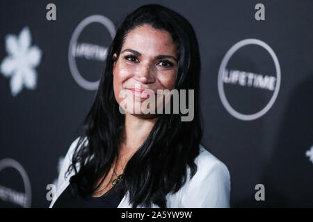 WESTWOOD, LOS ANGELES, CALIFORNIA, USA - OCTOBER 22: SVP of Original Movies, Co-Productions and Acqusitions at Lifetime Networks at A+E Networks Meghan Hooper arrives at the 'It's A Wonderful Lifetime' Holiday Party held at STK Los Angeles at W Los Angeles - West Beverly Hills on October 22, 2019 in Westwood, Los Angeles, California, United States. (Photo by Xavier Collin/Image Press Agency) Stock Photo