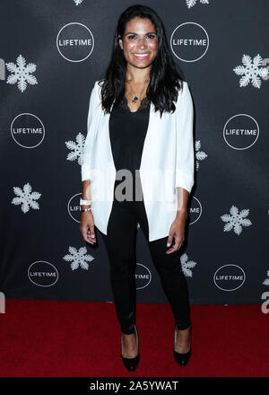 WESTWOOD, LOS ANGELES, CALIFORNIA, USA - OCTOBER 22: SVP of Original Movies, Co-Productions and Acqusitions at Lifetime Networks at A+E Networks Meghan Hooper arrives at the 'It's A Wonderful Lifetime' Holiday Party held at STK Los Angeles at W Los Angeles - West Beverly Hills on October 22, 2019 in Westwood, Los Angeles, California, United States. (Photo by Xavier Collin/Image Press Agency) Stock Photo