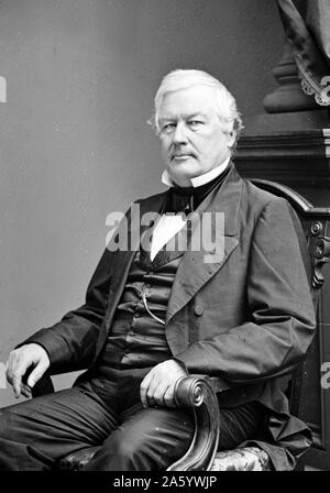 President Millard Fillmore 1860. Millard Fillmore (January 7, 1800 – March 8, 1874) was the 13th President of the United States (1850–1853), the last Whig president, and the last president not to be affiliated with either the Democratic or Republican parties Stock Photo