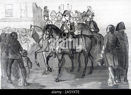 Engraving depicting the entry of Napoleon Bonaparte (1769-1821) French ...