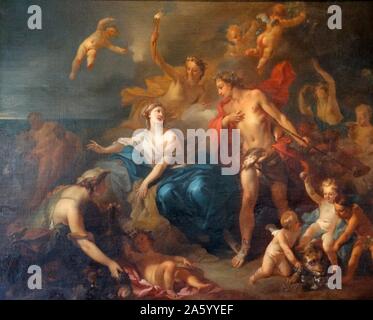 Marriage of Bacchus & Ariadne by Pierre-Jacques Cazes (1676-1754). Oil on canvas Stock Photo