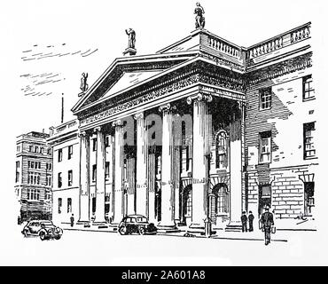 General Post Office building in Dublin; Ireland; 1930 Stock Photo