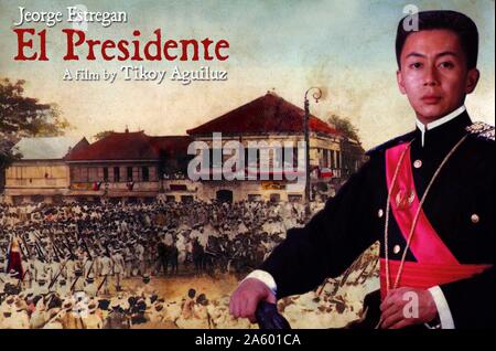 Jericho Ejercito as Emilio Aguinaldo in the 2012 film, El Presidente. Emilio Aguinaldo y Famy (1869 – 1964) Filipino revolutionary, politician, and a military leader who is officially recognized as the First President of the Philippines (1899–1901) and led Philippine forces first against Spain in the latter part of the Philippine Revolution (1896–1897), and then in the Spanish–American War (1898), and finally against the United States during the Philippine–American War (1899–1901). He was captured by American forces in 1901, which brought an end to his presidency. Stock Photo