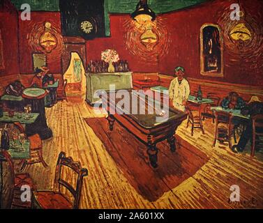 Vincent van Gogh (1853-1890) post-Impressionist painter. The Night Café 1888, oil on canvas Stock Photo