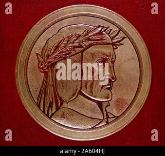 Portrait of Dante Alighieri (1265-1321) an Italian poet of the late Middle Ages. Dated 12th Century Stock Photo