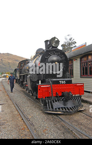 Kingston Flyer train, Kingston, Otago, new Zealand Stock Photo