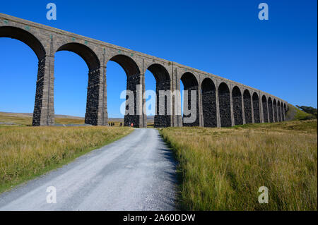 Ribblehead Viaduct on the Settle to Carlisle Railway Line, North Yorkshire.