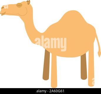 Cute cartoon camel vector illustration Stock Vector