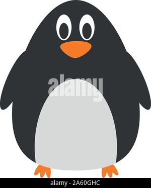 Cute cartoon penguin vector illustration Stock Vector