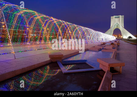 Azadi Tower (Freedom Monument) formerly known as Shahyad Tower and cultural complex, Tehran, Islamic Republic of Iran, Middle East Stock Photo