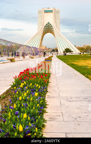 Azadi Tower (Freedom Monument) formerly known as Shahyad Tower and cultural complex, Tehran, Islamic Republic of Iran, Middle East Stock Photo