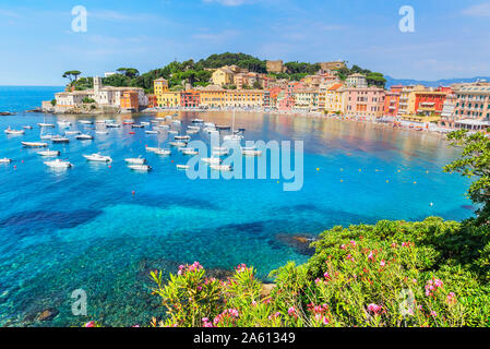 Bay of Silence, Sestri Levante, Liguria, Italy, Europe Stock Photo