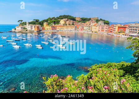 Sestri Levante on Mediterranean sea coast in Italy - GlobePhotos