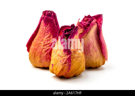 Rose potpourri on a white background Stock Photo