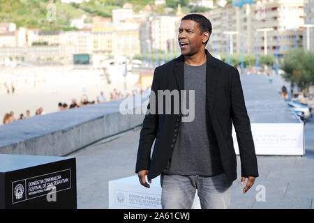 Denzel Washington attends photocall for the film 'The equalizer' (Credit Image: © Julen Pascual Gonzalez) Stock Photo