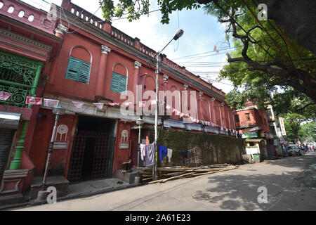 Shobhabazar Royal Palace (Gopinath Bari). 36 Raja Nabakrishna Street. Kolkata, West Bengal, India. Stock Photo