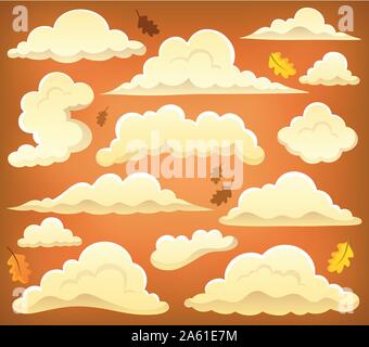 Clouds topic image 2 - eps10 vector illustration. Stock Vector
