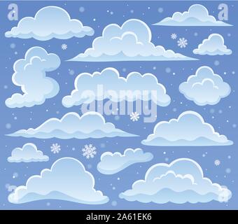 Clouds topic image 6 - eps10 vector illustration. Stock Vector