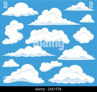 Clouds topic image 1 - eps10 vector illustration. Stock Vector