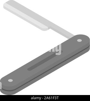 hairy face man isometric icon vector illustration Stock Vector Image ...