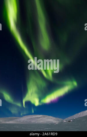 Northern lights in Finnish Lapland Stock Photo