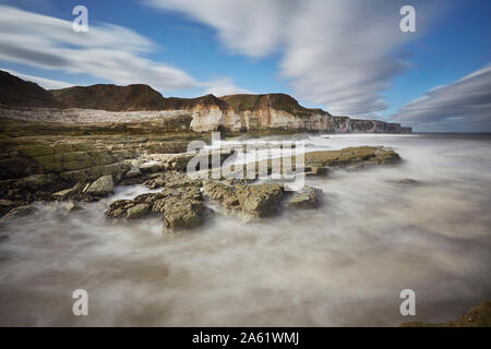 Thornwick Bay, Flamborough Head, East Yorkshire, England, UK Stock Photo