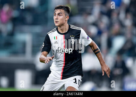 Turin, Italy. 22nd Oct, 2019. Paulo Dybala of Juventus during the UEFA Champions League group stage match between Juventus and Lokomotiv Moscow at the Juventus Stadium, Turin, Italy on 22 October 2019. Photo by Giuseppe Maffia. Credit: UK Sports Pics Ltd/Alamy Live News Stock Photo